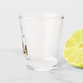 Einfaches modernes WeihnachtsFoto | Feierlicher Ur Schnapsglas (Rechts)