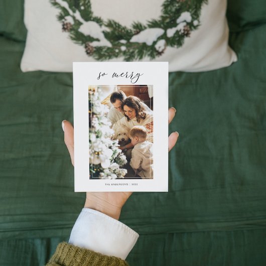 Einfaches modernes WeihnachtsFoto | Frohe Weihnach