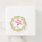 Einfaches, modernes Weihnachtswerk Geschenkanhänger (Beispiel)