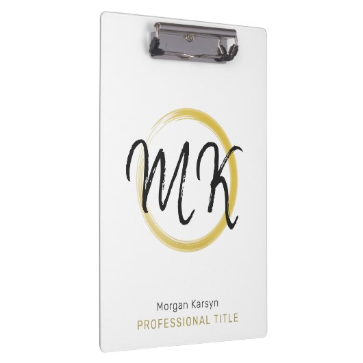 Einfaches, modernes, weißes, elegantes Template Mo Klemmbrett (Rechts)