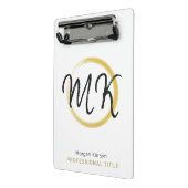 Einfaches, modernes, weißes, elegantes Template Mo Mini Klemmbrett (Gewinkelt2)