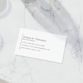 Einfaches, modernes Weißes Real Anwesen Beruflich Visitenkarte