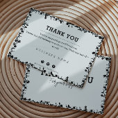 Einfaches, modernes weißes Unternehmen dank Note C Dankeskarte