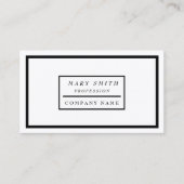 Einfaches, modernes Weißschnee Visitenkarte (Vorderseite)