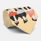 Einfaches, modernes zeichn cooler junger Menschen Krawatte (Gerollt)