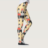 Einfaches, modernes zeichn cooler junger Menschen Leggings (Rechts)