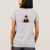 Einfaches, modernes zeichn cooler junger Menschen T-Shirt (Rückseite)