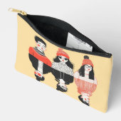 Einfaches, modernes zeichn cooler junger Menschen Zubehörtasche (Offen)