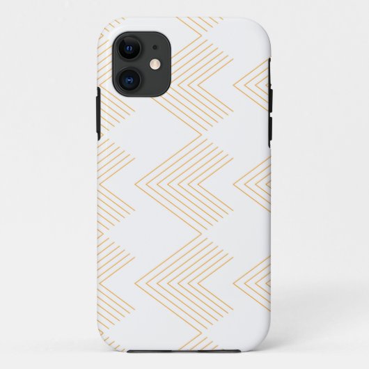 Einfaches, modernes Zickzack Pfeilbild Case-Mate iPhone Hülle (Rückseite)