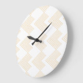 Einfaches, modernes Zickzack Pfeilbild Große Wanduhr (Winkel)