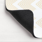 Einfaches, modernes Zickzack Pfeilbild Mousepad (Ecke)