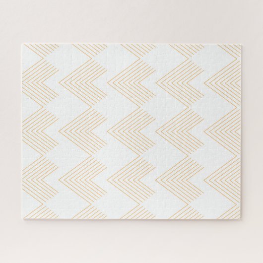 Einfaches, modernes Zickzack Pfeilbild Puzzle (Horizontal)
