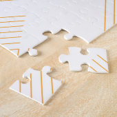 Einfaches, modernes Zickzack Pfeilbild Puzzle (Seite)