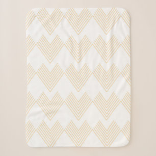Einfaches, modernes Zickzack Pfeilbild Sherpadecke