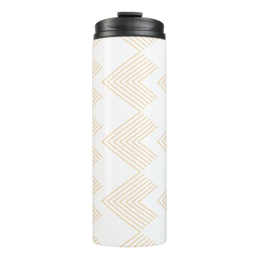 Einfaches, modernes Zickzack Pfeilbild Thermosbecher (Vorderseite)
