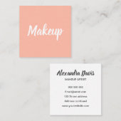 Einfaches modisches der quadratische visitenkarte (Vorne/Hinten)