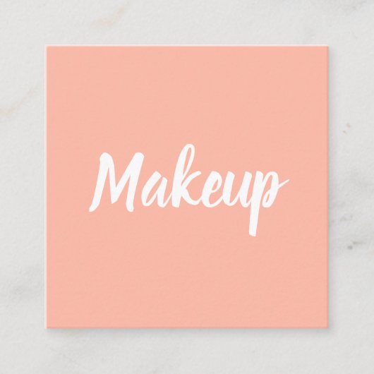 Einfaches modisches der quadratische visitenkarte (Vorderseite)