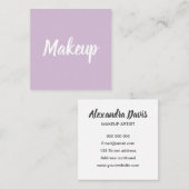 Einfaches modisches der quadratische visitenkarte (Vorne/Hinten)