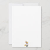 Einfaches Mohnhochzeitchen Foto speichern das Datu Einladung (Rückseite)