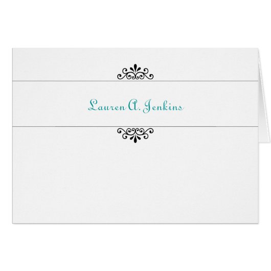 Einfaches Monogramm (Vorderseite (Horizontal))