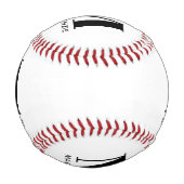 Einfaches monogramm Anfangsbuchstabe Name Personal Baseball (Rückseite)