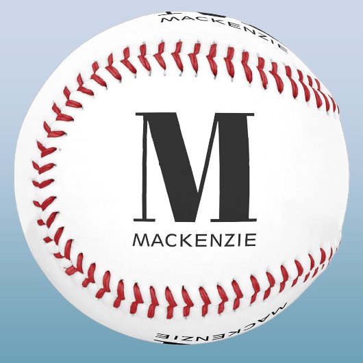 Einfaches monogramm Anfangsbuchstabe Name Personal Baseball