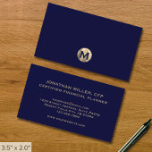 Einfaches Monogramm des modernen Luxus Visitenkarte