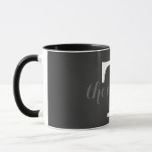Einfaches Monogramm-Design Tasse (Links)