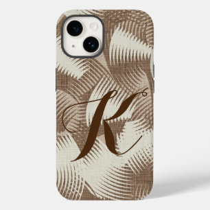 Einfaches Monogramm Elegantes Boho-Handyhülle Case-Mate iPhone 14 Hülle