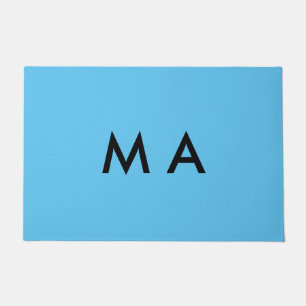 Einfaches Monogramm füge deinen Namensbuchstaben M Fußmatte