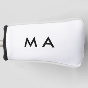 Einfaches Monogramm füge deinen Namensbuchstaben M Golf Headcover