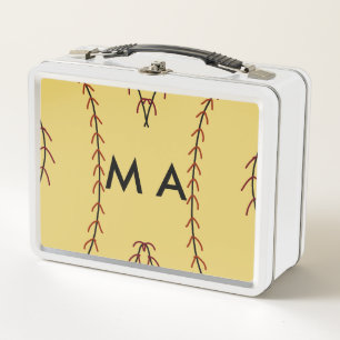 Einfaches Monogramm füge deinen Namensbuchstaben M Metall Brotdose