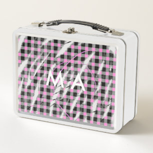 Einfaches Monogramm füge deinen Namensbuchstaben M Metall Brotdose