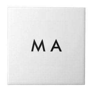 Einfaches Monogramm fügen Sie Ihren Namensbuchstab Fliese