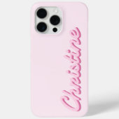 Einfaches Monogramm für moderne Skriptnamen Case-Mate iPhone Hülle (Rückseite)