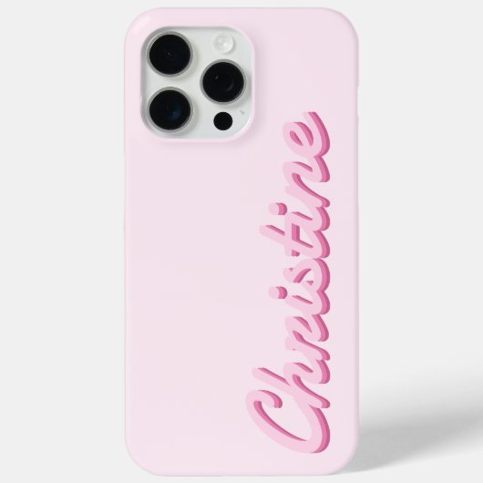 Einfaches Monogramm für moderne Skriptnamen Case-Mate iPhone Hülle (Rückseite)