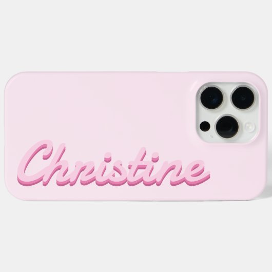 Einfaches Monogramm für moderne Skriptnamen Case-Mate iPhone Hülle (Rückseite (Horizontal))