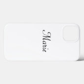 einfaches monogramm Logo, personalisiert Case-Mate iPhone Hülle (Rückseite (Horizontal))