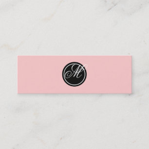 Einfaches Monogramm Mini Visitenkarte