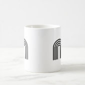 Einfaches Monogramm Minimalistisches Modernes Init Kaffeetasse (Mittel)
