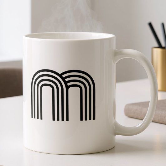 Einfaches Monogramm Minimalistisches Modernes Init Kaffeetasse