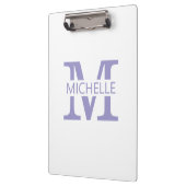 Einfaches Monogramm mit Initiale Klemmbrett (Links)