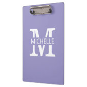 Einfaches Monogramm mit Initiale Klemmbrett (Links)