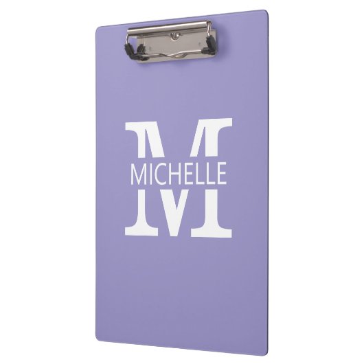 Einfaches Monogramm mit Initiale Klemmbrett (Links)