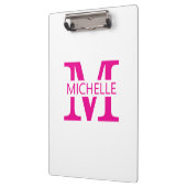 Einfaches Monogramm mit Initiale Klemmbrett (Links)