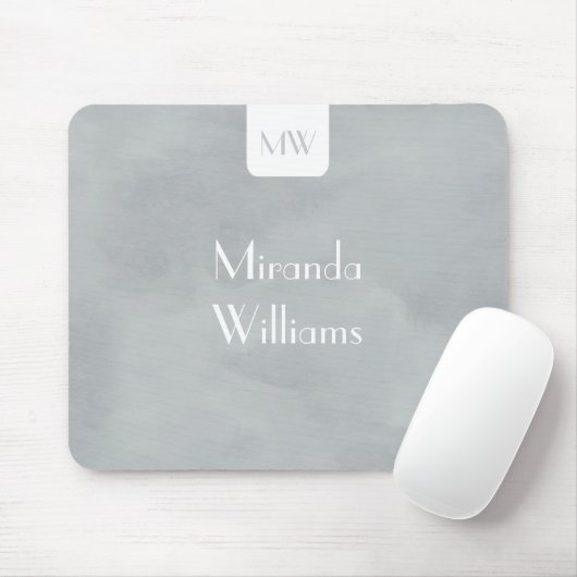 Einfaches Monogramm mit modernem weichem Mousepad (Mit Mouse)