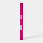 Einfaches Monogramm Rosa Modern Minimal iPhone 16 Hülle (Rechte Seite)
