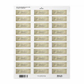 Einfaches Monogramm | Vintage-Papier (Vorne)