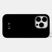 Einfaches monogrammiertes Paar-Name Case-Mate iPhone Hülle (Rückseite (Horizontal))