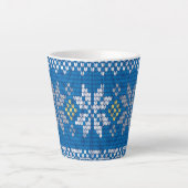 Einfaches Motiv Muster 3 Milchtasse (Vorderseite)